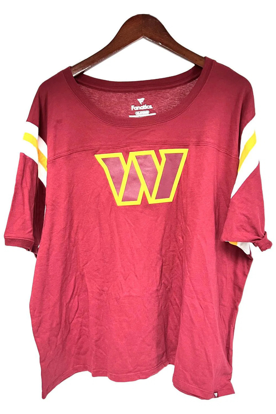 NFL Women's Team Logo Short Sleeve T-Shirt Commanders - Regular